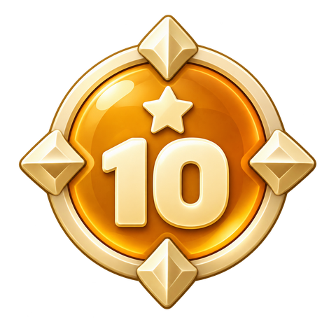 Explorer, 10 levels badge