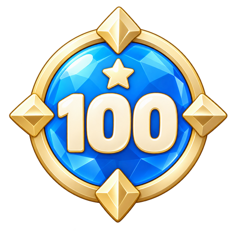Explorer, 100 levels badge